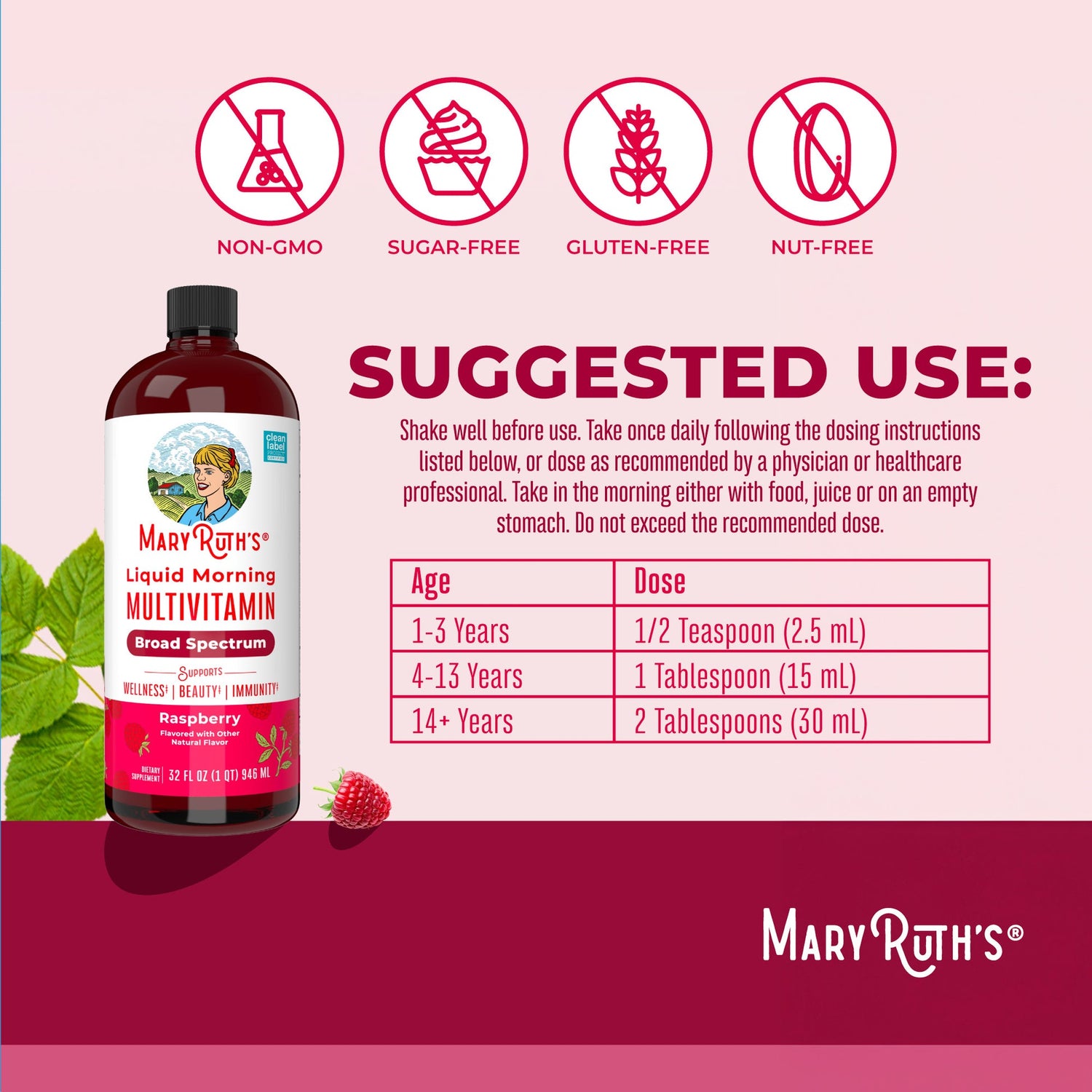 MaryRuth's Liquid Morning Multivitamin 32 oz